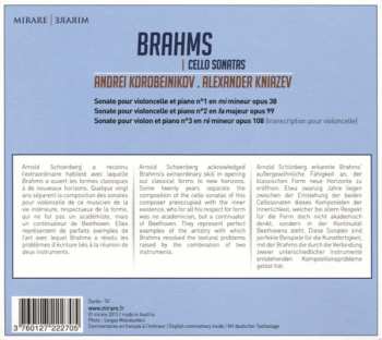 CD Johannes Brahms: Cello Sonatas