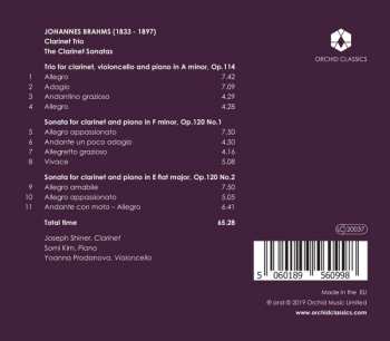 CD Johannes Brahms: Clarinet Trio; The Clarinet Sonatas