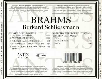 CD Johannes Brahms: Der junge Brahms (Klavierwerk)