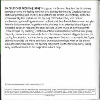 CD The Czech Philharmonic Orchestra: Ein Deutsches Requiem