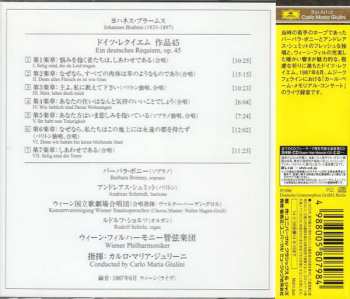 CD Johannes Brahms: Ein Deutsches Requiem