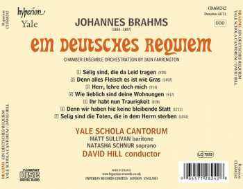 CD Johannes Brahms: Ein Deutsches Requiem (Chamber Ensemble Orchestration)