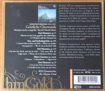CD Johannes Brahms: Geistliche Chormusik