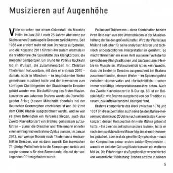 CD Johannes Brahms: Klavierkonzert Nr. 2