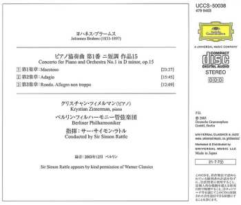 CD Berliner Philharmoniker: Piano Concerto No.1