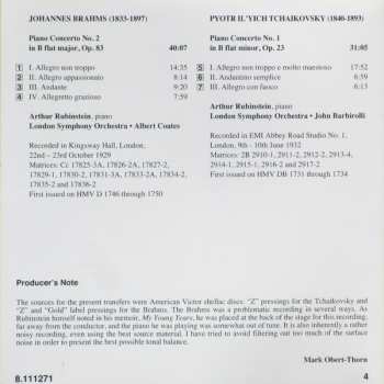 CD Pyotr Ilyich Tchaikovsky: Brahms: Piano Concerto No. 2 • Tchaikovsky: Piano Concerto No. 1