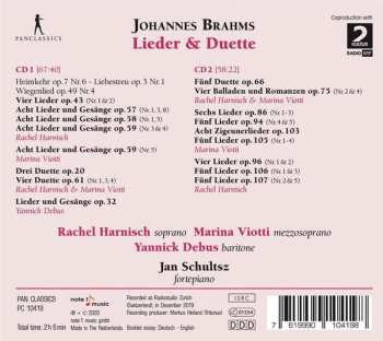 2CD Johannes Brahms: Lieder & Duette