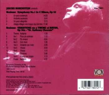 CD Johannes Brahms: Symphony No. 1 / Variations On A Theme Of Haydn
