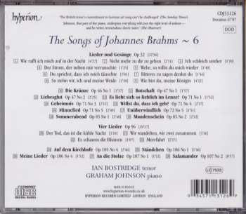 CD Johannes Brahms: The Songs Of Brahms ~ 6