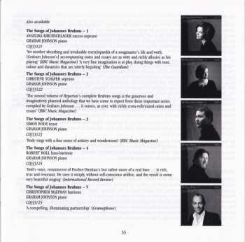 CD Johannes Brahms: The Songs Of Brahms ~ 6
