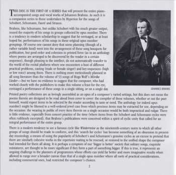 CD Johannes Brahms: The Songs Of Johannes Brahms ~ 1