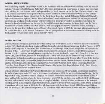 CD Johannes Brahms: The Songs Of Johannes Brahms ~ 1