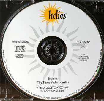 CD Johannes Brahms: The Three Violin Sonatas