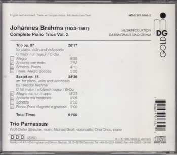CD Johannes Brahms: Complete Piano Trios Vol. 2