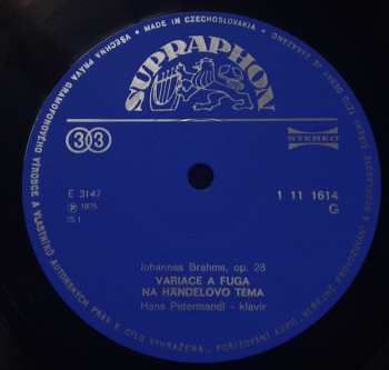 LP Johannes Brahms: Variace Pro Klavír