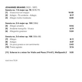 CD Johannes Brahms: Violin Sonata