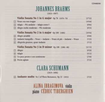 CD Johannes Brahms: Violin Sonatas