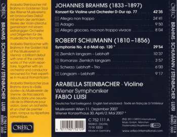 CD Robert Schumann: Violinkonzert / Symphonie No. 4