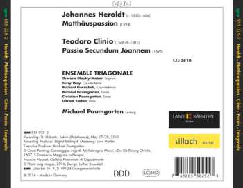 CD Johannes Heroldt: Matthäuspassion / Passio Secundum Joannem