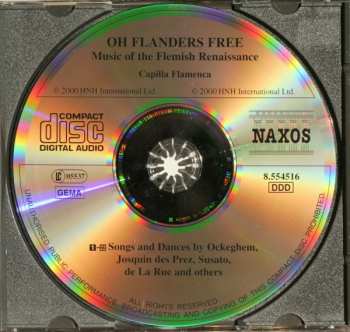 CD Johannes Ockeghem: Oh Flanders Free Music Of The Flemish Renaissance