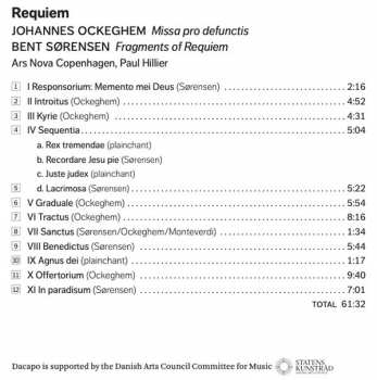 SACD Johannes Ockeghem: Requiem: Music By Johannes Ockeghem And Bent Sørensen