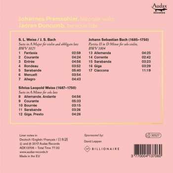 CD Johannes Pramsohler: Bach & Weiss