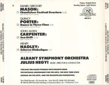 CD Albany Symphony Orchestra: Sea Drift / Scherzo Diabolique / Chanticleer (Festival Overture) / Dance In Three-Time