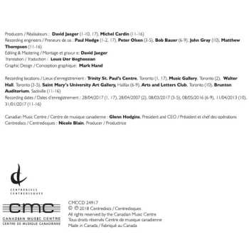 CD John Beckwith: Calling: Instrumental Works: 2006-2016