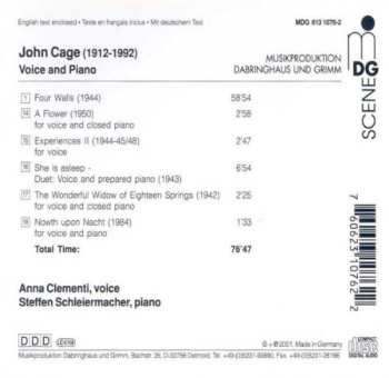 CD John Cage: Voice And Piano