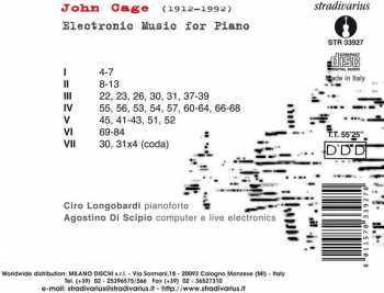 CD John Cage: Electronic Music For Piano