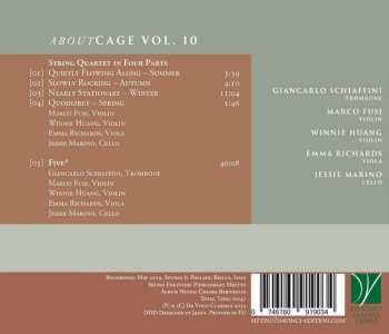 CD John Cage: String Quartet In Four Parts, Five³