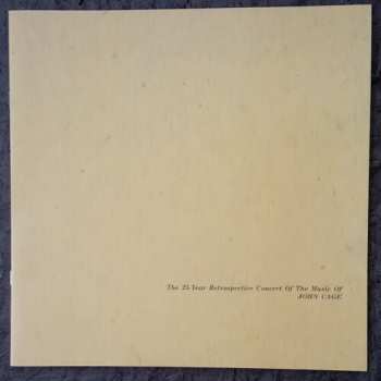 2LP/Dobozkészlet John Cage: The 25-Year Retrospective Concert Of The Music Of John Cage LTD | NUM