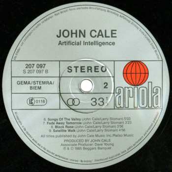 LP John Cale: Artificial Intelligence