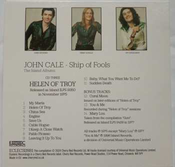 3CD/Dobozkészlet John Cale: Ship Of Fools (The Island Albums)