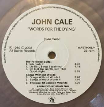 LP John Cale: Words For The Dying CLR | LTD