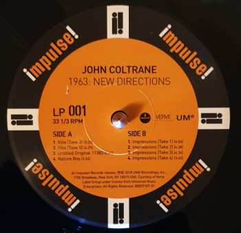 5LP/Dobozkészlet John Coltrane: 1963: New Directions