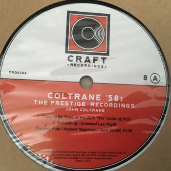 8LP/Dobozkészlet John Coltrane: Coltrane '58: The Prestige Recordings
