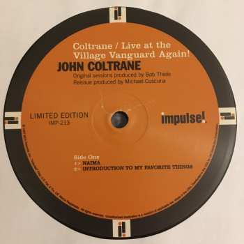 LP John Coltrane: Live At The Village Vanguard Again! LTD