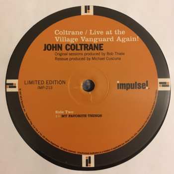LP John Coltrane: Live At The Village Vanguard Again! LTD