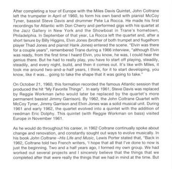 3CD The John Coltrane Quartet: The Complete November 19, 1962 Stockholm Concerts