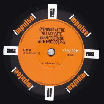 2LP John Coltrane: Evenings At The Village Gate