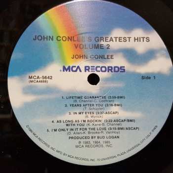 LP John Conlee: John Conlee's Greatest Hits Volume 2