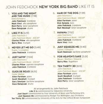 CD John Fedchock New York Big Band: Like It Is