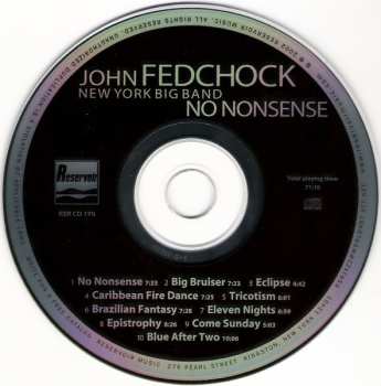 CD John Fedchock New York Big Band: No Nonsense