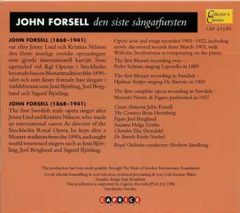 4CD John Forsell: The Last Singing Despot = Den Siste Sångarfursten