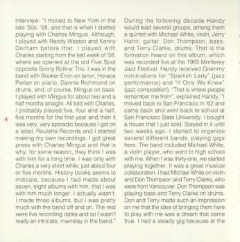 CD John Handy: Recorded Live At The Monterey Jazz Festival