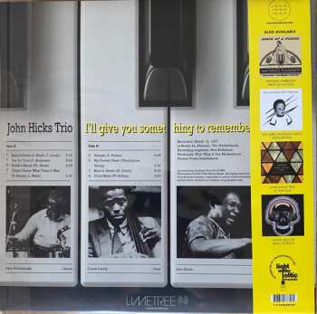 LP John Hicks Trio: I'll Give You Something To Remember Me By... LTD