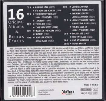 10CD John Lee Hooker: 16 Original Albums & Bonus Tracks