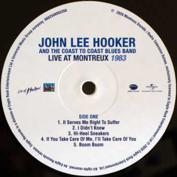 2LP John Lee Hooker: Live At Montreux 1983 & 1990