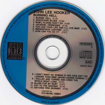 CD John Lee Hooker: Burning Hell